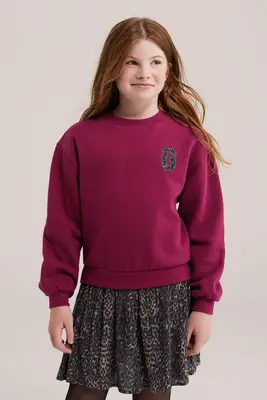 Meisjes oversized jurk met luipaardprint bij WE Fashion