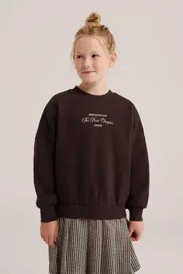 Meisjes oversized jurk met print bij WE Fashion