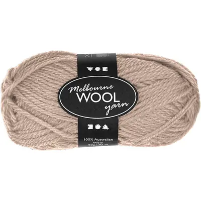 Melbourne brei wol beige 50gr 92 meter bij Creaknutselen