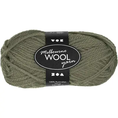 Melbourne wol donker groen 50gr 92 meter bij Creaknutselen