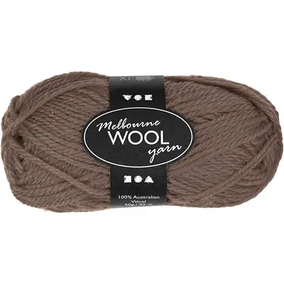 Melbourne wol grijs bruin 50gr 92 meter bij Creaknutselen