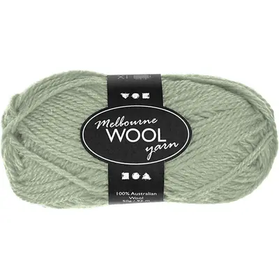 Melbourne wol licht groen 50gr 92 meter bij Creaknutselen