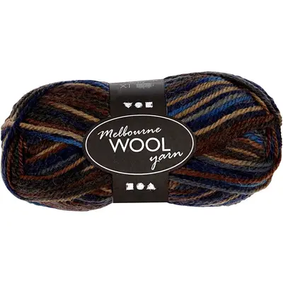 Melbourne wol mix bruin 50gr 92 meter bij Creaknutselen