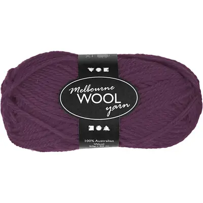 Melbourne wol paars 50gr 92 meter bij Creaknutselen