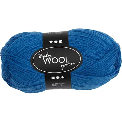 Merino wol baby garen blauw 50gr 172 meter bij Creaknutselen