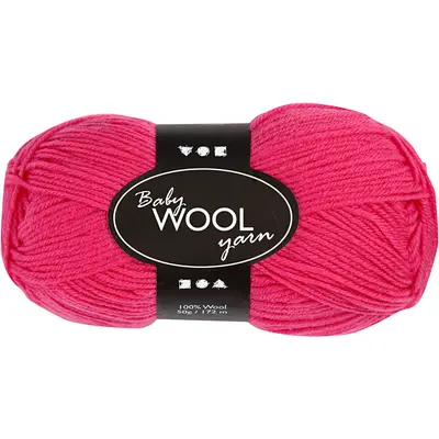 Merino wol baby garen cerise 50gr 172 meter bij Creaknutselen