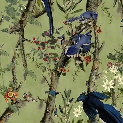 Mind The Gap Mind the Gap behang Birds of Nature - WP20715 bij De Mooiste Muren