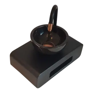 Mini fontein toilet zwart bij Sanitear