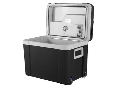 MOA 40 liter thermo-elektrische koelbox met wielen - Black bij Obelink