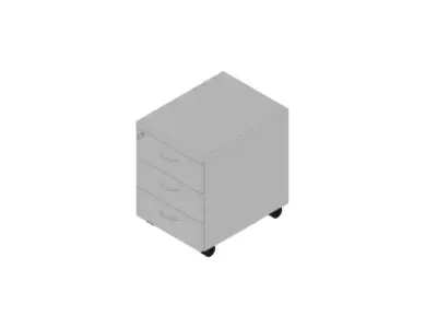 mobiel ladeblok,HxBxD 580x420x560mm,3lade(n),centr. vergrendeling bij DiscountOffice.nl