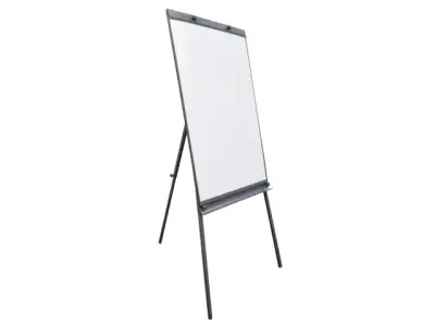Mobiele Flipover Grijs Met Whiteboard Magnetisch 100x65cm bij DiscountOffice.nl