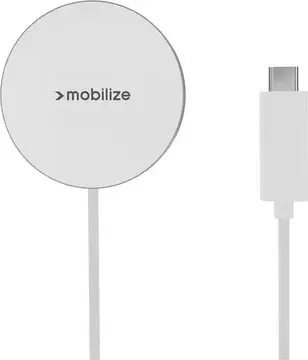 Mobilize 25W Qi2.2 Magnetische Draadloze MagSafe Oplader Wit bij GSMpunt
