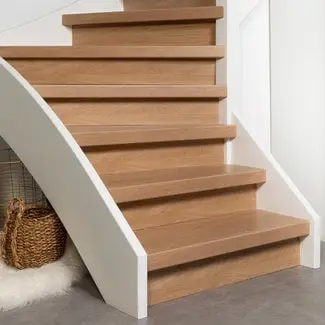 Mocca Oak doe-het-zelf traprenovatie set bij Stairscompany