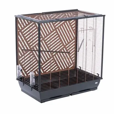 Modern Living Industriële vogelkooi L 81 x B 48 x H 84 / 102 cm bij Bitiba