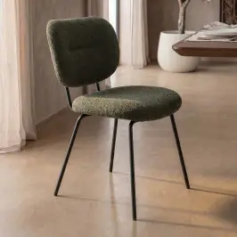 Moderne eetkamerstoel boucle bij LUMZ