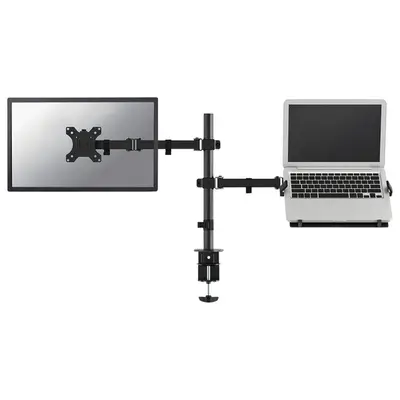 Monitorarm met laptopstandaard Neomounts FPMA-D550NOTEBOOK zwart bij KantoorArtikelen.nl