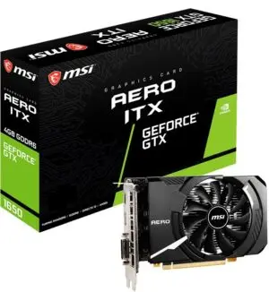 MSI Geforce GTX 1650 D6 Aero ITX OCV1 Videokaart bij HardwareParadijs