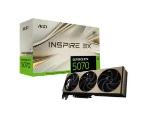 MSI GeForce RTX 5070 INSPIRE 3X OC | 12GB GDDR7 | DLSS 4 | Videokaart | Nvidia GPU bij PConderdelen