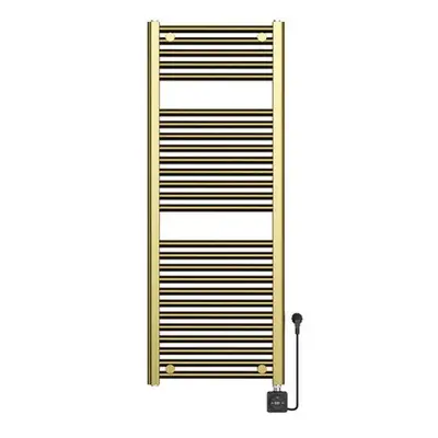 Mueller Stala elektrische radiator Smart WiFi 119x45cm 700W geborsteld messing PVD bij Sanitairkamer