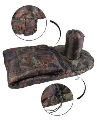 Mummy Slaapzak Flecktarn bij Outdoorsportshop