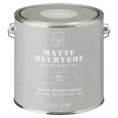 Muurverf Mat Grijs bij Kwantum