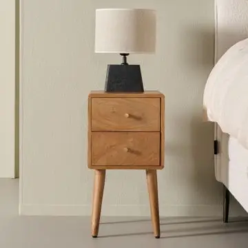 Nachtkastje Borba Lichtbruin - 30x57x30 cm bij Woonexpress