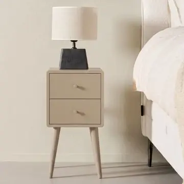Nachtkastje Borba Taupe - 30x57x30 cm bij Woonexpress