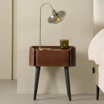 Nachtkastje Maurik Bruin - 51x55x31 cm bij Woonexpress