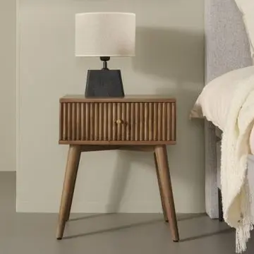 Nachtkastje Sem Walnoot - 45x55x35 cm bij Woonexpress