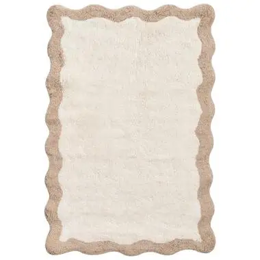 NANGAL - Badmat - Beige/Bruin - 60 x 90 cm - Katoen bij Leen Bakker