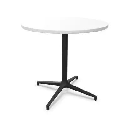 Narbutas Botany vergadertafel Ø 80 cm met metalen onderstel bij Kantoorinrichtingkopen.nl