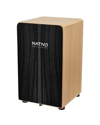 Nativo Percusion Cajon Inicia Black bij Huigens Music