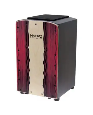 Nativo Percusion Cajon Pro Rouge bij Huigens Music