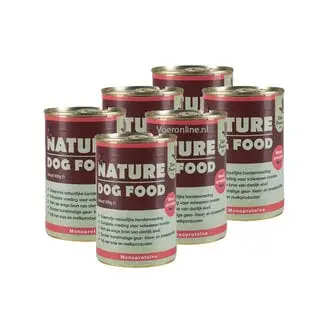 Nature Dog Food Natvoer - Monoproteïne - Hert - 6 x 400g bij VoerOnline