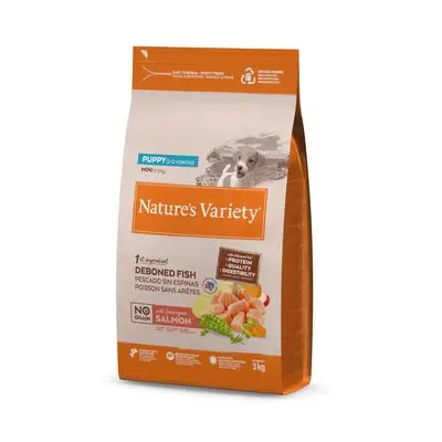 Nature's Variety No Grain Mini Puppy Zalm 3 kg bij Bitiba