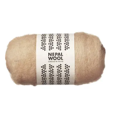 Nepal Wool lamswol - 50 gram - beige bij Pipoos