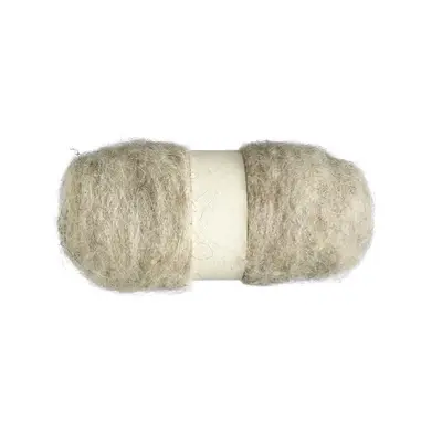 Nepal Wool lamswol - 50 gram - beige melange bij Pipoos