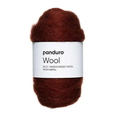 Nepal Wool lamswol - 50 gram - donkerbruin bij Pipoos