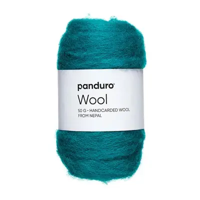 Nepal Wool lamswol - 50 gram - turquoise bij Pipoos