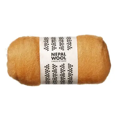 Nepal Wool lamswol - 50 gram - zonnig geel bij Pipoos