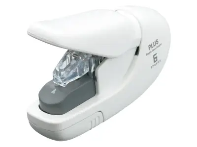 Nietmachine Plus nieten zonder nietjes wit bij DiscountOffice.nl