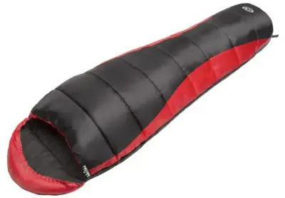 Nils Trekking Red Black Slaapzak bij Outdoorsportshop