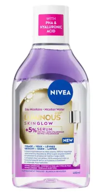 Nivea Luminous630 Skin Glow Micellair Water (400 ml) bij InternetDrogisterij