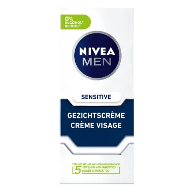 Nivea Men gezichtscreme sensitive (75 ml) bij InternetDrogisterij