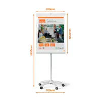 Nobo Premium Plus Mobiele Stalen Flipover bij 123inkt.nl