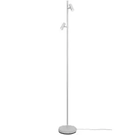 Nordlux Omari Vloerlamp Metaal Wit 6.4W 320lm - 827 Zeer Warm Wit | Touch Dimbaar bij Lampdirect