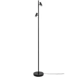 Nordlux Omari Vloerlamp Metaal Zwart 6.4W 320lm - 827 Zeer Warm Wit | Touch Dimbaar bij Lampdirect