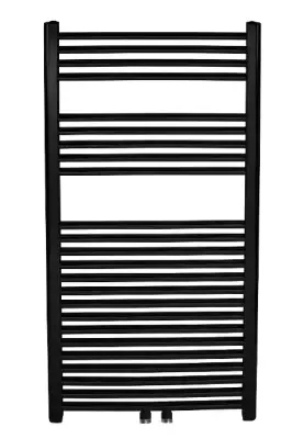 Novaservis - Badkamer radiator recht 160 cm, mat zwart 600/1600/RS,5 bij Sanitino