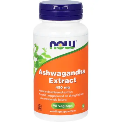 Now Ashwagandha Extract 450Mg bij Vitatheek