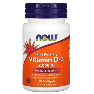 NOW Vitamine D3 2000 IU bij Bodystore